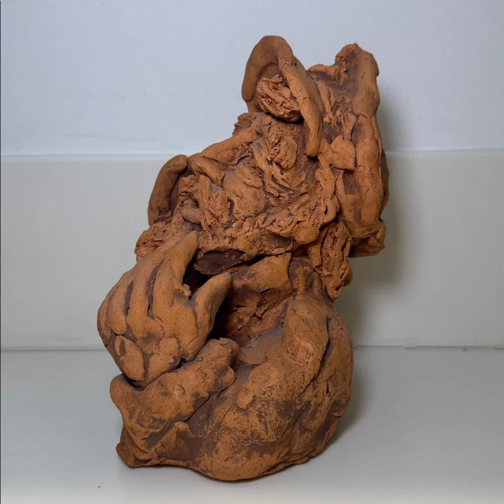Vintage Expressive Rustic Terracotta Sculpture ‘The Sea Officer’ by Bill Hoskins - Picture 4 of 7